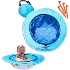 KAL-Piscine Pop-Up Pour B&eacute;b&eacute; Pour Plage - Bleu - 70 X 70 Cm, 20 X 50 Cm (Assise H X L) - Pataugeoire &Agrave; Emporter Pour Enfants - Piscine De Plage Ind&eacute;chirable - Piscine &Agrave; Lancer Avec Sac De - Neuf