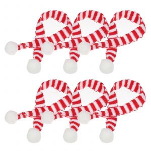 No&euml;l Foulard Mini Couverture Pour La D&eacute;coration De 18pcs Rouge Et Blanc - Neuf