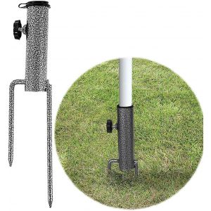 Piquets pivotants pour &eacute;tendoir &agrave; linge, base pivotante r&eacute;glable pour &eacute;tendoir &agrave; linge, support de parasol pour la plage, le jardin, la pelouse et la p&ecirc;che. - Neuf