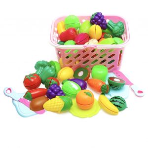 23 Pieces De Jouets De Cuisine Pour Enfants, Simulation De Fruits Et Legumes, Accessoires De Cuisine, Jouet Educatif - Neuf