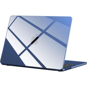 KALANKA-Coque Compatible avec Macbook Air M4 15 Pouces A32412025, M3 A3114 2024, M2 A2941 2023, &Eacute;tui Rigide Case pour Ordinateur Portable, Housse de Protection Anti-Rayures Cover- Cristal Mezzanotte - Neuf