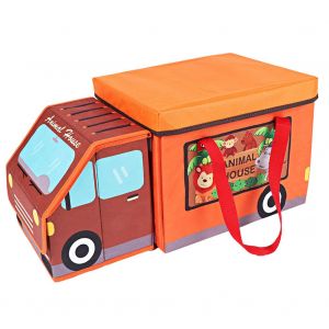 Boite De Rangement Pliable Multifonctionnelle, Tapis De Jeu Pour Bebe, Tapis De Jeu Pour Bebe, Enfant En Bas Age (Voiture) - Neuf