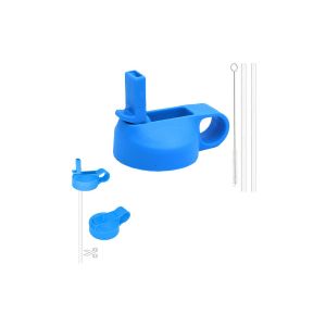 Couvercle &Agrave; Large Ouverture Avec Paille Pour Bouteilles Hydroflask, Avec Paille Et Goupillon - Neuf