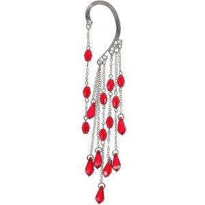 Punk Dangling Boucle D'oreille Pompon Oreille Manchette Boucle D'oreille Gothique Non Piercing Boucle D'oreille Femmes Clip Sur Boucle D'oreille - Neuf
