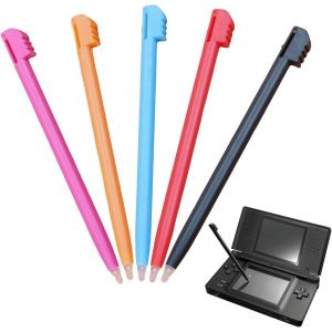 Lot De 5 Stylets De Rechange En Plastique Pour Nintendo Ds - Mini Stylets Color&eacute;s &Eacute;l&eacute;gants Pour &Eacute;cran Tactile Compatible Avec Nintendo Nds, Ndsi (Rose Rouge, Orange, Noir, Rouge, Bleu) - Neuf
