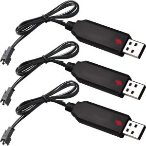 Câble De Charge Usb Pour Drone Avec Connecteur Sm-2p (3 Pièces),Batterie Au Lithium,Câble De Charge Usb 3,7 V 500 Mah,Sortie Portable Avec Indicateur Led Pour Batterie De Rechange Pour - Neuf