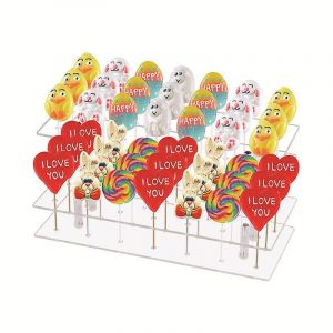 Cake Pop Stand 21 Trous Acrylique Porte-Sucette Support Tiges Clair Popcake Support Pour Mariage Anniversaire Dessert Table F&ecirc;te D&eacute;coration - Neuf