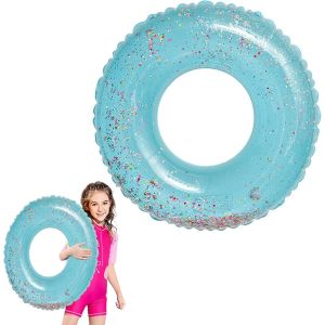Kal-Bouée Gonflable, Anneau De Natation À Paillettes, Bouée D'été Pour Piscine Et Plage, Fête, Brassard À Paillettes Pour Enfants Et Adolescents À Partir De 2 Ans - Neuf