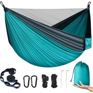 Physen Hamac De Camping Avec Moustiquaire, Hamac D'exterieur 2 Personnes,300 Kg Capacite De Charge Hamac, Ultra-Leger Nylon A Parach - Neuf