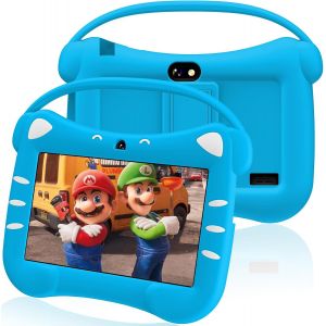 ChenQuanSarl-Android Tablette Educative Enfant 7 Pouces Tablette Enfants Avec Wifi Bluetooth Contrôle Parental Quad Core 32 Go Rom Applications Préinstallées (Bleu) - Neuf