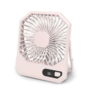 Ventilateurs personnels Petit ventilateur de bureau portable,3 vitesses pour l'extérieur rose - Neuf