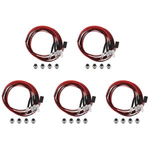 Kit D&iquest;&Eacute;clairage Led 4 Rc Pour 1/10 Rc Voiture Camion Crawler Rc Mod&egrave;le Drift Voiture Phare Feu Arri&egrave;re, 5mm, Bleu - Neuf