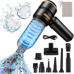 VornixorSarlshopAspirateur Voiture Puissant sans Fil - 20000PA Aspirateur A Main, Mini Aspirateurs Voiture,3 Vitesses Aspirateurs Souffleur Voiture,Peut &ecirc;Tre Utilis&eacute; comme Gonfleur Electrique,6000mah - Neuf