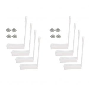 Hjlian Lot De 8 Supports De Draps Multifonctions Pour La Maison, Fixations De Couvertures De Lit, Gris - Neuf