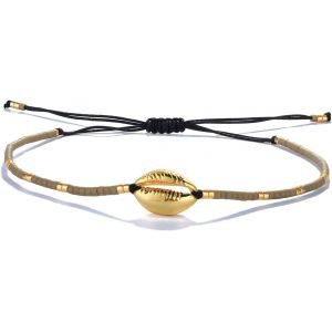 Kal-Femmes Hommes Bracelet Graines Perles Cristal Brillant R&eacute;glable &Agrave; La Main Cordon Bracelet Cadeau D'anniversaire Pour Les Filles Bracelet De Charme - Neuf