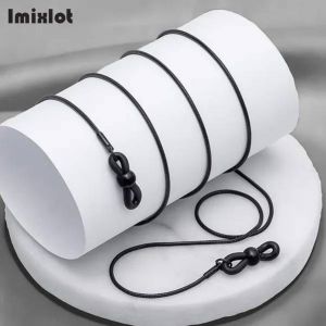 Imixlot Chaîne En Acier Inoxydable Lunettes De Lecture Chaîne Cordons Métalliques Lunettes De Soleil Porte-Lunettes Montures Optiques Corde--Gunblack - Neuf