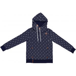 Kalanka-Femme Sweatshirt &Agrave; Capuche Manche Longue Hoodie Hauts Tops Chaud Chemise Imprim&eacute; Coeur Ancre Veste Pullover Manteau Pour Automne Hiver - Neuf