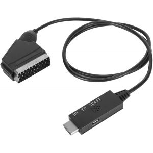 C&acirc;ble Hdmi Vers P&eacute;ritel, Adaptateur Convertisseur Pour T&eacute;l&eacute;viseurs, Magn&eacute;toscopes Vhs Et Enregistreurs Dvd - Neuf