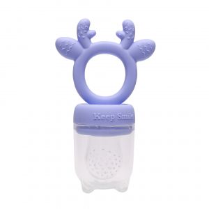 Sucette Pour Aliments Frais En Silicone De Qualité Alimentaire, Facile À Nettoyer (Violet) - Neuf