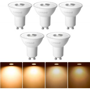 Ampoules Led Gu10 Dimmable 5.7w Équivalent À 75w Halogène, Blanc Froid 5000k, 600 Lumens, Ampoules Led Spot Par16, Large Faisceau 110°, Lot De 5 - Neuf