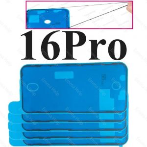 5 Pi&egrave;ces Autocollant &Eacute;tanche Pour Iphone 16 15 14 13 12 11 Xs Pro Maxxxr 8 7 6 Plus Joint Adh&eacute;sif Pr&eacute;-Coup&eacute; &Eacute;cran Lcd Cadre Bande Colle.5pcs 16pro. - Neuf