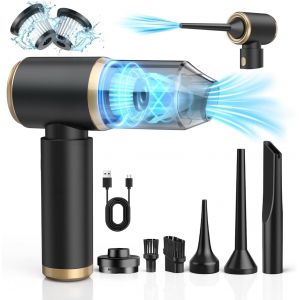 Aspirateur &agrave; Main, 4-en-1 15000Pa Aspirateur Voiture Puissant sans Fil, Moteur sans Brosse avec 2 Niveaux d'aspiration pour Bureau, Maison, Cuisine, Poils - Neuf