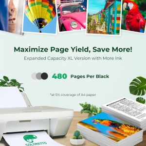 21 Xl Cartouches D'Encre Remanufactur&eacute;es Pour Hp 21Xl Pour Hp Deskjet 3910 3920 3930 F4180 Psc 1401 1402 1403 1406 Officejet 4315 5600 5610 Fax 1250 3180 Psc 1410 Imprimante - Neuf