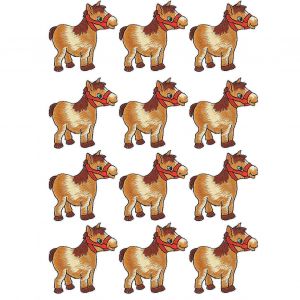 12pcs Broderie Tissu Autocollants Cheval Fer Motif Applique Patches V&ecirc;tements Sac Accessoires - Neuf