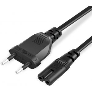 3m C&acirc;ble D'alimentation Pour Ps5,Ps4,Ps3,Ps2,Xbox Series X,Xbox One S,Xbox One X,Fiche Europ&eacute;enne 2 Broches Vers C7 Euro 8 Double Prise - Neuf