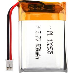 Batterie Li-Po Lithium-ION 3,7 V 850 mAh 102535 avec connecteur 2P pH avec Grille de 2,0 mm - Neuf