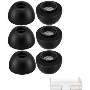 KAL-Lot De 3 Paires D'Embouts D'Oreille En Mousse À Mémoire De Forme Pour Galaxy Buds3 Pro, Isolation Phonique, Embouts De Rechange En Mousse Pour Galaxy Buds 3 Pro Sm-R630 Dans Un Étui De Charge - Neuf