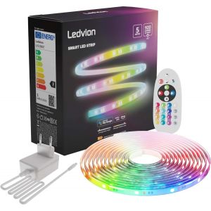 Smart Dimmable Led Strip-5 Metres-Rgb + Cct-24 V-12 W-Ready To Use - Neuf