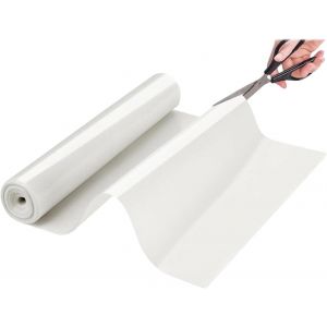 JEXNOVASHOP-Tapis de cuisson en silicone - 30 cm x 244 cm - Blanc - Antid&eacute;rapant - R&eacute;utilisable - Grand tapis de bricolage - Tapis de cuisson en silicone pour pain, biscuits, pizza - Neuf