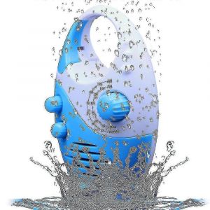 Radio de douche étanche avec volume réglable - Haut-parleur à bouton AM / FM pour salle de bain - Radio sans fil avec poignée supérieure - Neuf