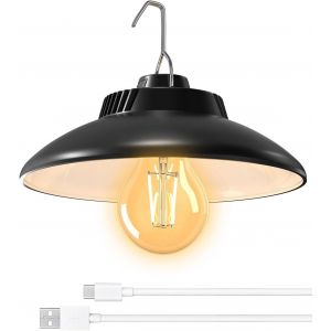 Rechargeable Camping Light,Led Camping Light With 2600mah Battery,Ipx4 Waterproof,2 Lighting Modes,Hanging Tent Lamp For Camping,Garden - Neuf