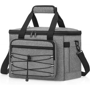 Sac &agrave; Repas Velours C&ocirc;tel&eacute; Isotherme Grande Capacit&eacute; L&eacute;ger Design &Eacute;l&eacute;gant et Facile &agrave; Nettoyer (Homme/Femme, Bureau) - Neuf