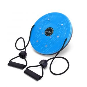 1 Disque Magnétique Multifonction Bleu Pour La Taille, Avec Corde De Traction, Équipement De Fitness Et D'amincissement, 25 Cm - Neuf