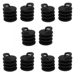 10pc Cano&euml; Kayak Bateau Dalot Trou Bouchons Bouchon Drain Noir Nylon Bondes Outils - Neuf