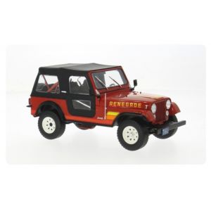 Jeep CJ-7 Renegade rouge 1980 1/24 Whitebox - Neuf