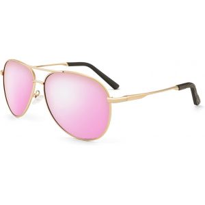 Lunette De Soleil Homme Femme Polarisée Premium Lunette De Soleil Cadre Métallique Avec Uv400 - Neuf