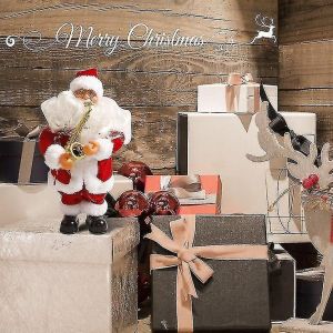 No&euml;l &Eacute;lectrique Santa Claus Jouets D&eacute;coration De La Maison D&eacute;coration Des Parties Permanent De La Poup&eacute;e - Neuf