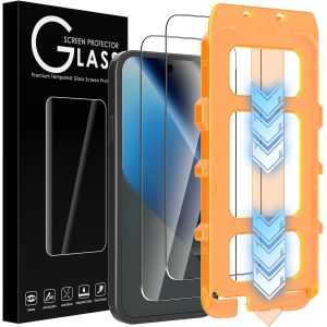 JGD-[Lot de 2 Verre Tremp&eacute; pour Google Pixel 10A 5G, 0,26mm Film de Protection D'&eacute;cran avec Haute Transparence &agrave; 99%, Anti-trace Protecteur avec Duret&eacute; 9H Glass Auto-Install, Coque Compatible - Neuf