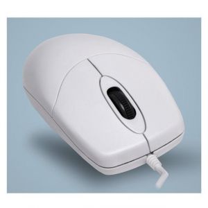 Contour Active Key AK-PMJ1 - Souris - lavable - droitiers et gauchers - optique - 2 boutons - filaire - USB 2.0 - blanc - Neuf