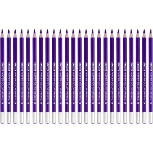 Eryi-Crayon Aquarelle, 24 Crayons Solubles Pour Mélanger, Colorier, Dessiner, Peindre, Violet - Neuf