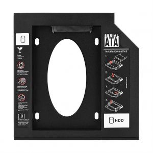 2.5"" SATA HDD SSD Boîtier Disque dur Caddy Adaptateur DVD optique pour ordinateur portable 9.5mm - Neuf