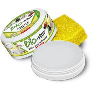 KAL-Nettoyant Écologique Non Toxique Et Hypoallergénique. Multifonction Pour Usage Universel. Dégraissez, Brillant, Nettoye, Anti-Calcaire Et Anti-Goutte. Parfum Citron. 180 G Éponge Incluse - Neuf
