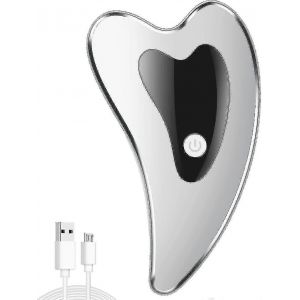 Gua Sha Facial Tools Masseur Électrique De Visage À Plaque Gua Sha Avec Vibration Chauffage Grattage Lumière - Neuf