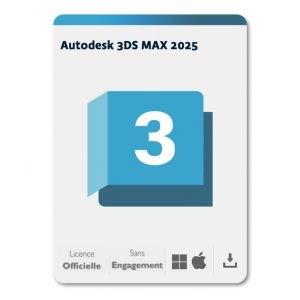 Autodesk 3ds Max - 2025 - 1 An / Licence Officielle En Fran&ccedil;ais - Windows/Mac - Version T&eacute;l&eacute;chargement - Neuf