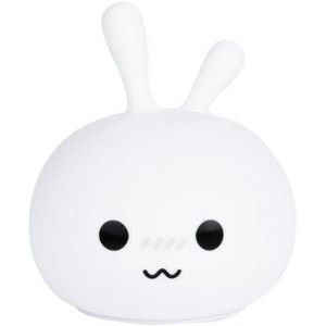 Kalanka-Wekids Lampe De Chevet Pour Enfant/B&eacute;b&eacute; - Veilleuse Lapin Nomade &Agrave; Motifs &Eacute;toil&eacute;s Sans Fil 3 Couleurs 3 Effets R&eacute;glable Led - Rechargeable - Blanc - Neuf