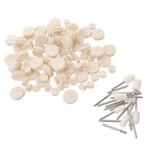 Kit de roue de polissage en feutre pour meuleuses et perceuses &eacute;lectriques - Neuf